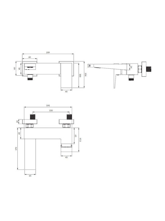 Omnires Fresh Fr7130cr Baterie Monocomandă Pentru Cadă Termostatică