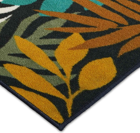 L-c Phily Non-Slip Rectangular Rug Green 50x120cm