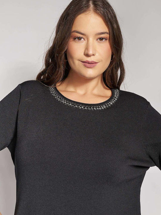 Rochie Midi de Seară Neagră