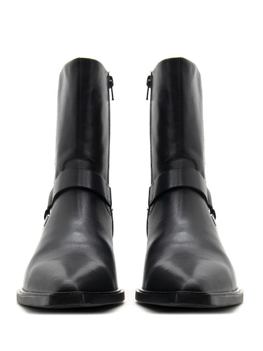 Vagabond Kelsey Damen-Lederstiefeletten mit mittelhohem Absatz Schwarz