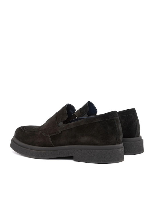 Δερμάτινα Ανδρικά Loafers σε Μαύρο Χρώμα