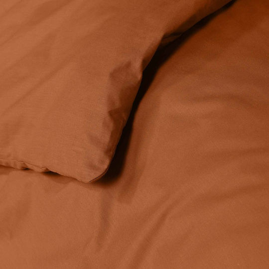 L-c Lina Cotton Double Duvet Cover 240x220 L-c Lina Caramel