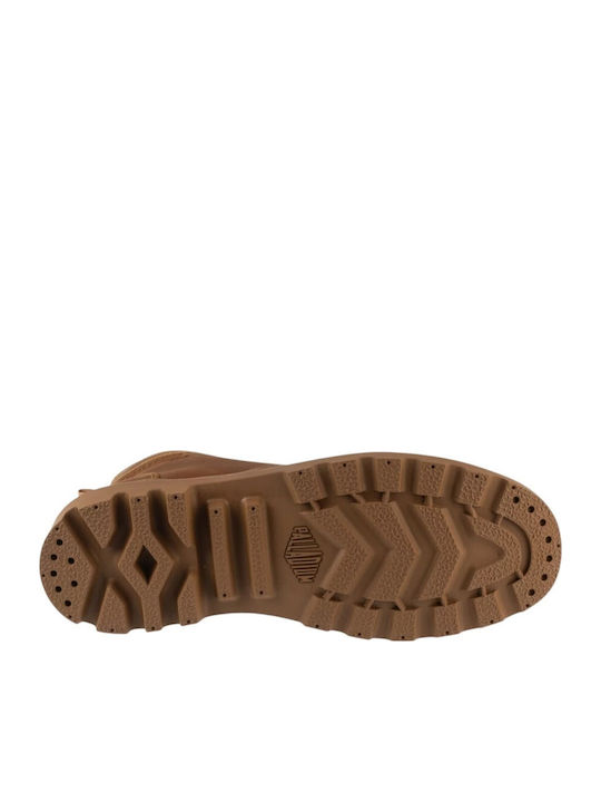 Braune Damen-Lederstiefeletten