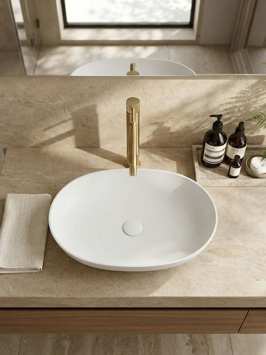 Rea Lungo Stripe Hohe Goldene Einhebel-Waschtischarmatur