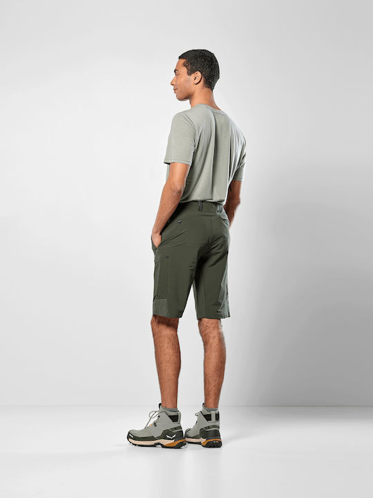 Salewa Durastretch Pantaloni Scurți de Drumeție pentru Bărbați Verzi