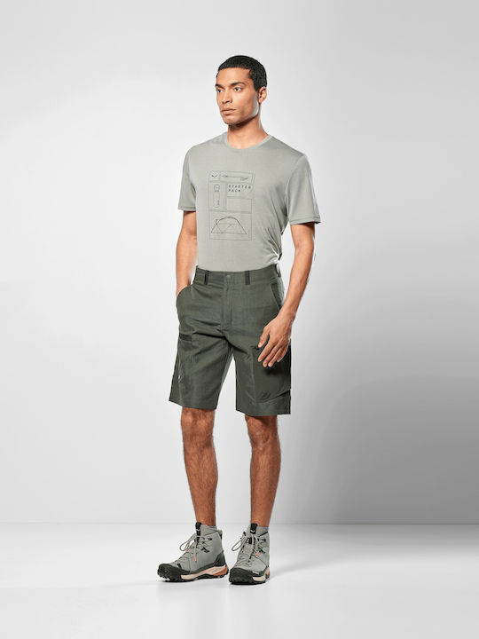 Salewa Durastretch Pantaloni Scurți de Drumeție pentru Bărbați Verzi
