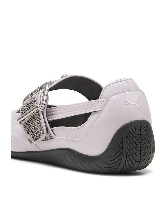 Speedcat Damen Ballerinas im Sneaker-Stil mit Riemchen Rosa