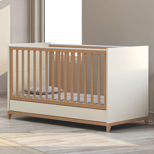 Casababy Zoom Crib Beige with Mattress