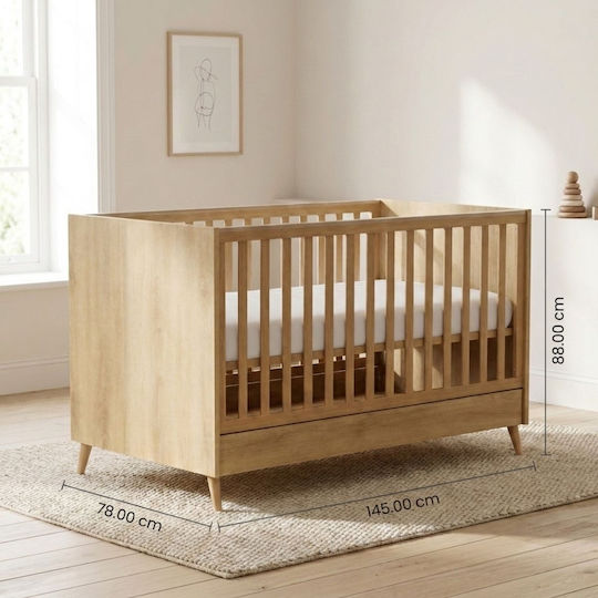 Casababy Beige Crib with Mattress