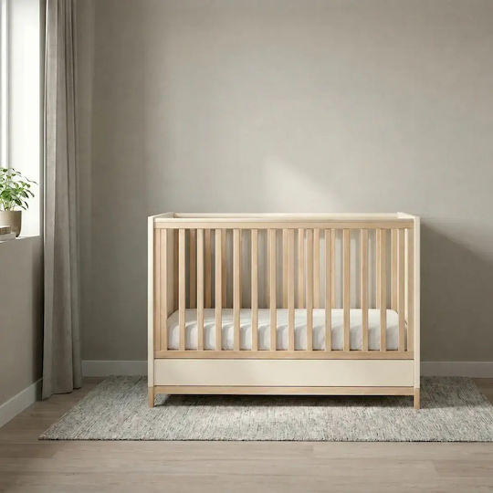 Casababy Zoom Crib Beige with Mattress