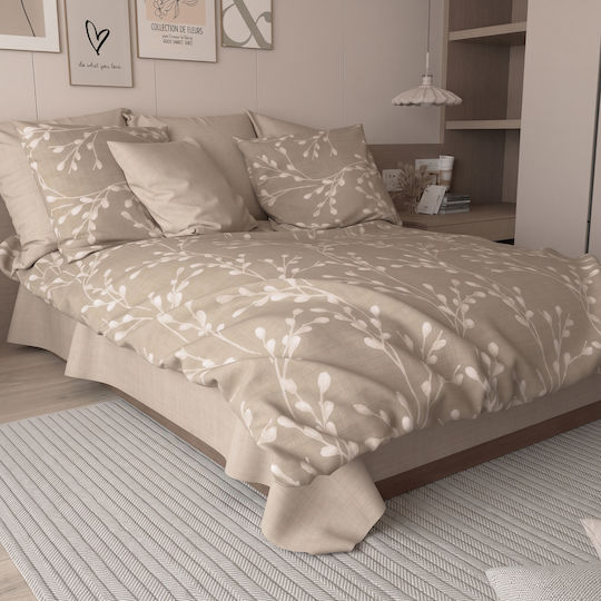 Charalambidis Textiles Single Quilt 160x230cm Salonica Beige 350 GSM