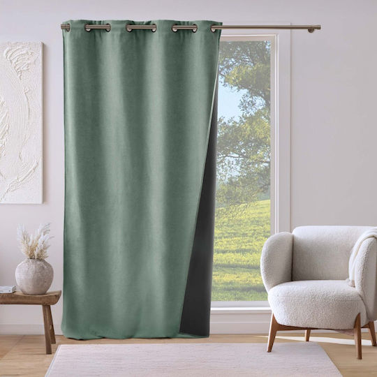 Κουρτίνα με Τρουκς L-c Spleen Cedar 140x260εκ.
