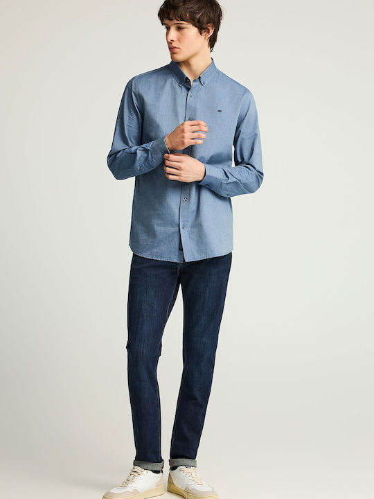 Long Sleeve Shirt in Regular Fit Blue