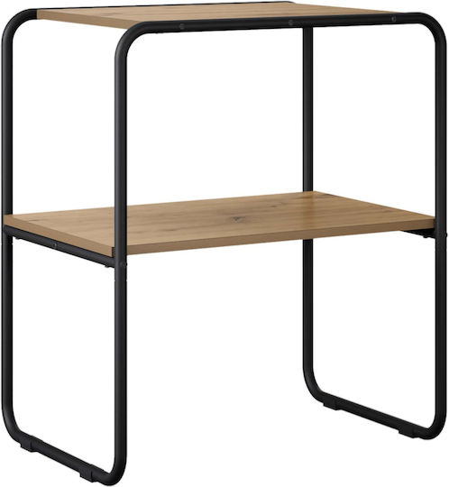 Metal Console Table Brown L100xW42.5xH70 cm