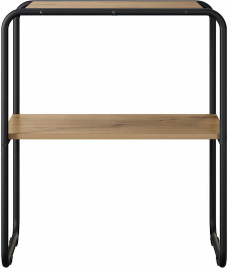 Metal Console Table Brown L100xW42.5xH70 cm
