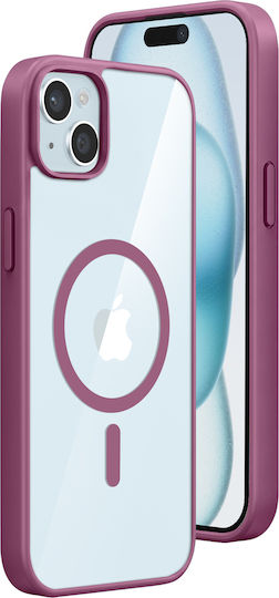 Zanaé Magsafe Case Iphone 15 Flexible Bumper Raised Camera Rim Purple