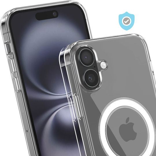 Zanaé MagSafe-Hülle für iPhone 16 Plus mit verstärkten Ecken, transparent