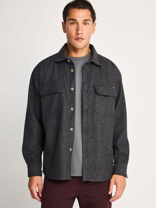 Μακρυμάνικο Overshirt Anthracite
