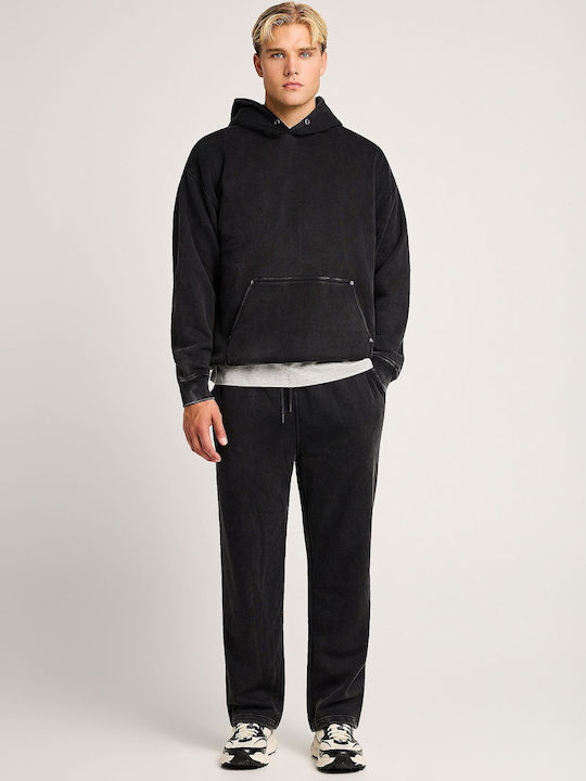 Black Sweatpants Without Elastic Cuffs
