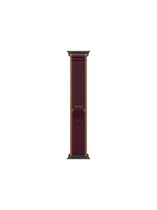 Λουράκι Trail Loop Burgundy Apple Watch 49 Mm Μέγεθος M L Φινίρισμα Black Titanium