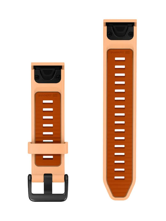 Garmin QuickFit Curea din Silicon Shell Pink/Autumn Orange (Ceas Garmin)