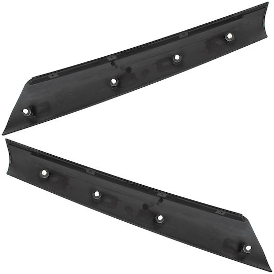 Mini R52 04-08 Set de 2 Benzi Ornamentale Exterioare pentru Stâlpii A, Negre Lucioase, Stânga + Dreapta
