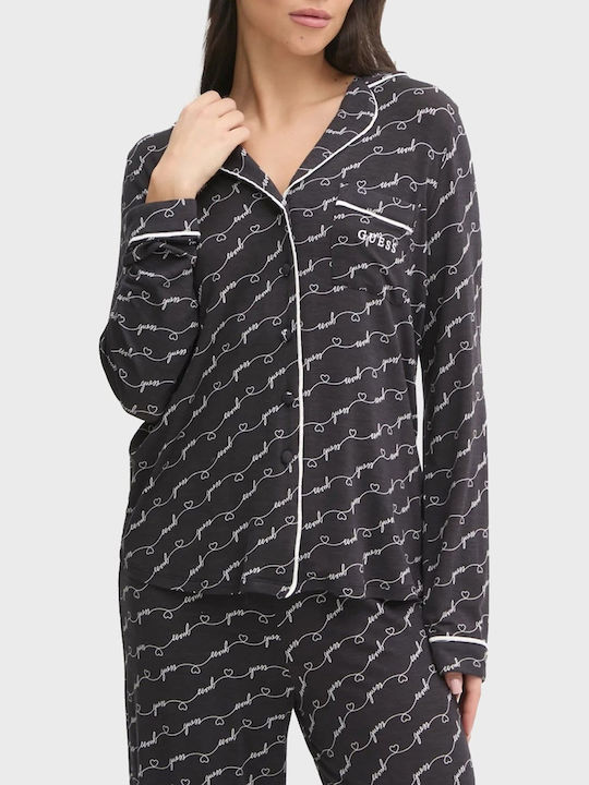 Guess Winter Women's Black Pajama Set