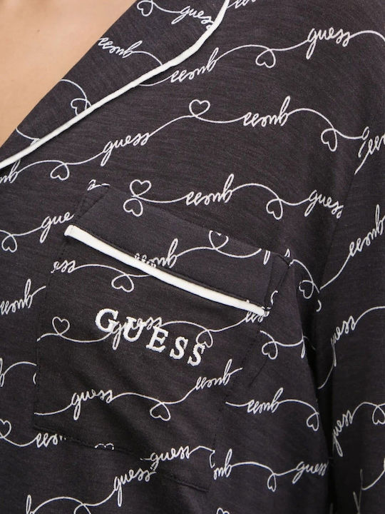 Guess Winter Women's Black Pajama Set