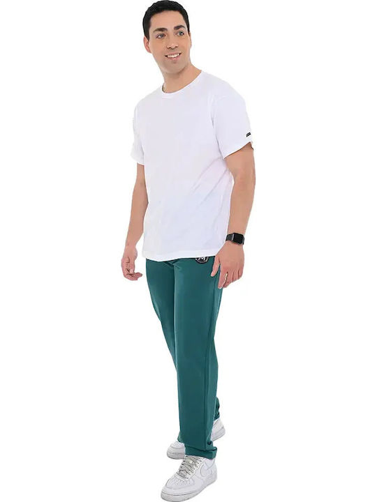 Green Sweatpants Without Cuffs