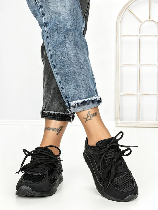 Sneakers Flatforms pentru Femei Negri