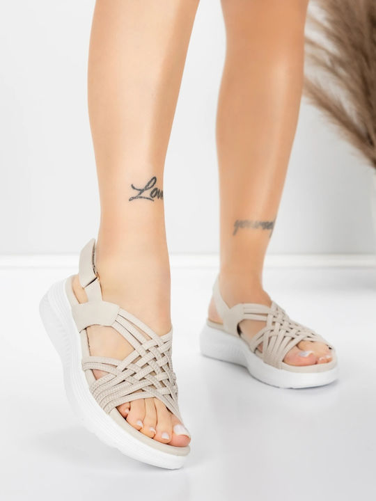 Women's Summer Platforms Beige