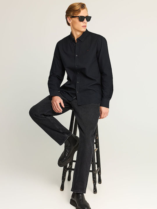 Long Sleeve Regular Fit Shirt in Black
