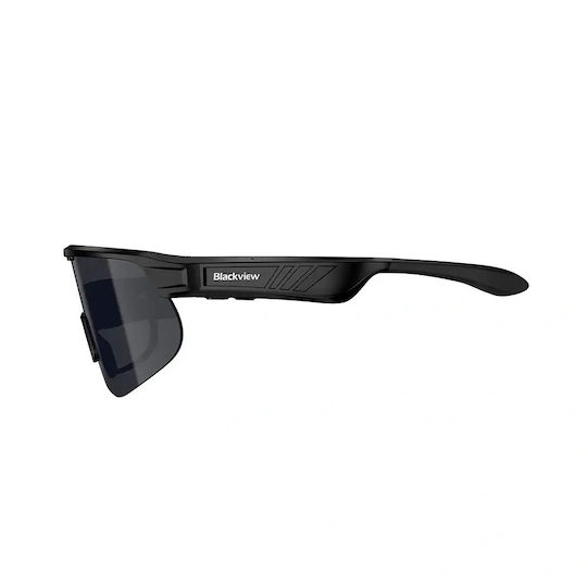 BlackView Fahrradbrille mit schwarzem Rahmen und dunklen Gläsern