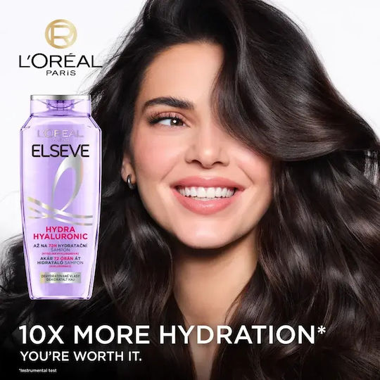 L'Oreal Paris Elseve Hyaluron Plump Nachfüll-Shampoo für Feuchtigkeit und Volumen für alle Haartypen 700 ml