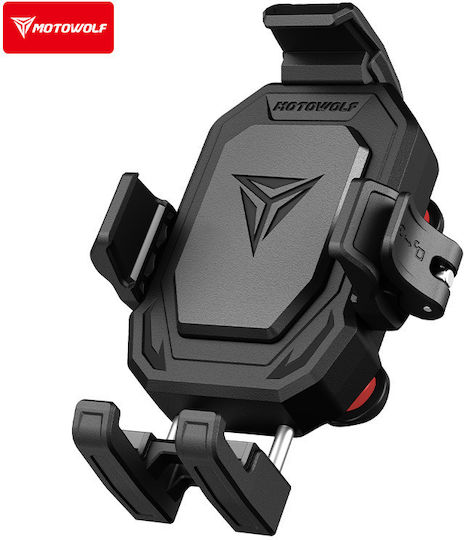 Motowolf Motorrad-Handyhalterung mit verstellbarem Arm für den Lenker