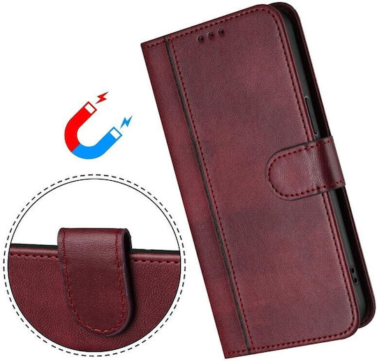 Калъф Портмоне Wine Red Tcl K70 4G K70 Power 4G