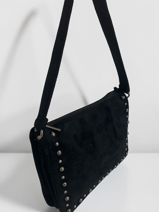 Women's Suede Shoulder Bag Black