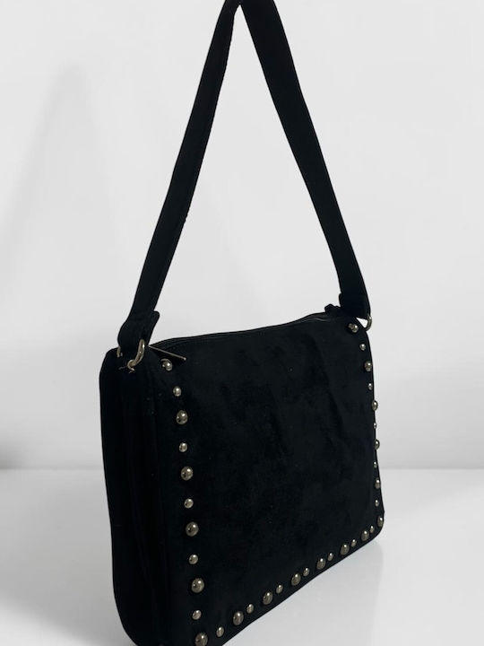 Women's Suede Shoulder Bag Black