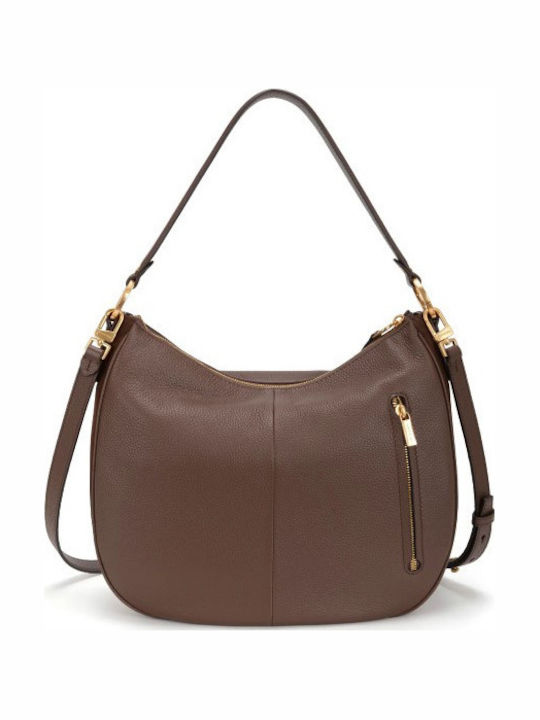 Brown Leather Women's Hobo Bag
