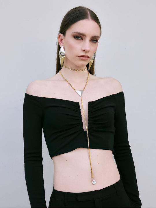 Kaleido Necklace in Gold-Plated Steel