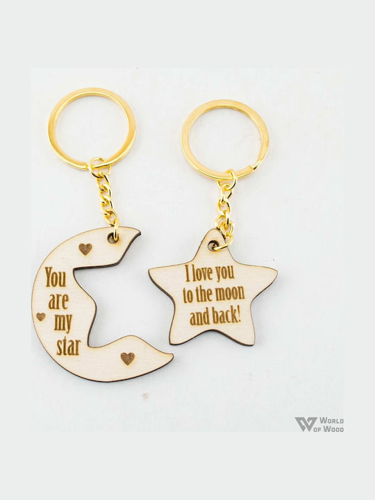 Ключодържател You Are My Star Кафяв