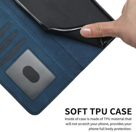 Cubic Калъф Портмоне Син Tcl K70 5g