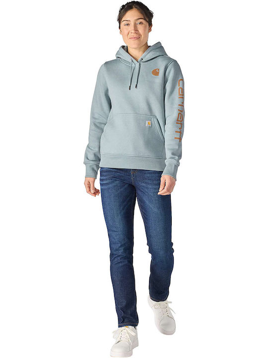 Women's Blue Hooded Sweatshirt