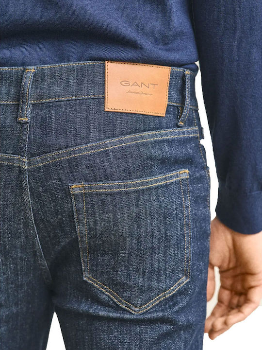 Ανδρικό Παντελόνι Τζιν Ελαστικό Extra Slim Fit Σκουρο Μπλε