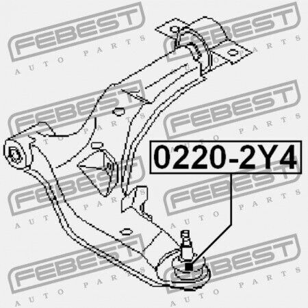 Преден Шарнирен Болт За Долен Носач Nissan Primera P12e 2002.01-2007.05 El 40160-2y000