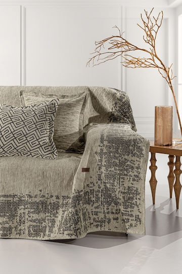 Guy Laroche Omnia Sofa Throw 2 Seater P180xW250cm Taupe