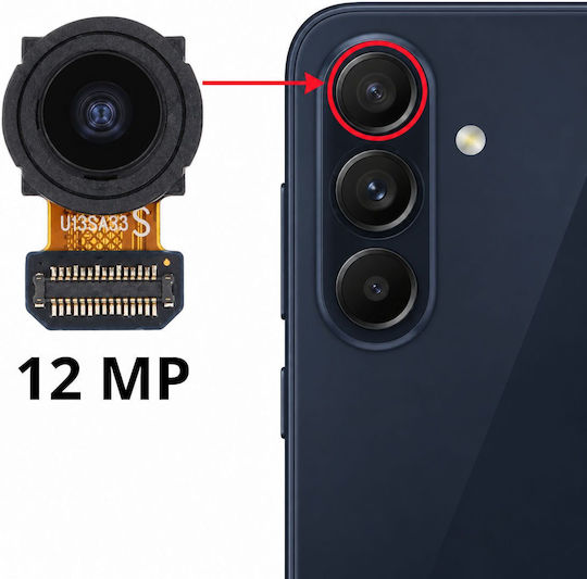 Clappio Rear Camera Galaxy A57 5g Ultra Wide Angle 12mp Black