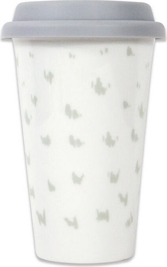 Half Moon Bay Чаша Hedwig Owl Керамична С Капак Бяла 475ml