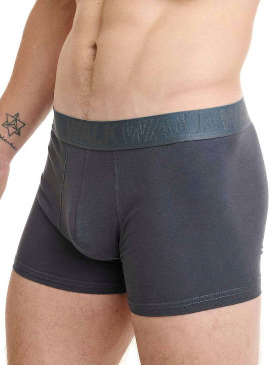 Men's Burgundy Printed Boxer