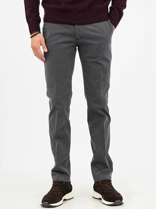 Fourten Industry Παντελόνι Chino Slim Fit Anthracite